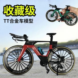 前后减震仿真金属速降自行车玩具模型软尾山地车赛车迷你单车摆件