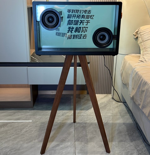 适用于morrorart莫纳新款A2艺术大师系列字幕音箱核桃木落地支架