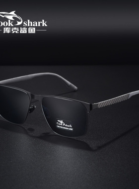 库克鲨鱼偏光太阳镜男款开车驾驶