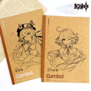 新款日本KOKUYO国誉B5记事本原神痛本DIY横线写字本子芙宁娜胡桃