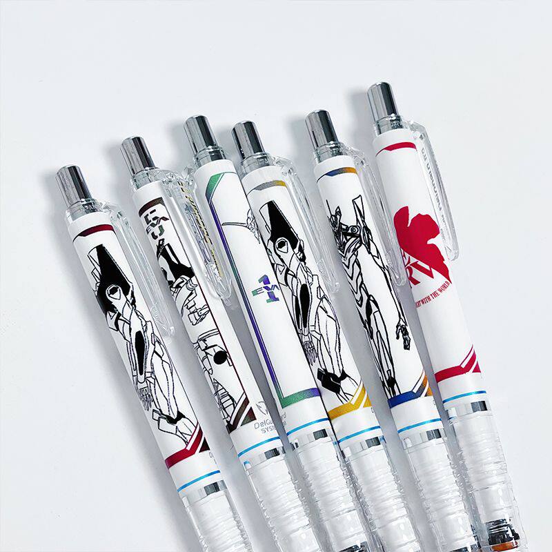 日本斑马ZEBRA新世纪福音战士限定DIY贴纸自动铅笔不断芯MA85