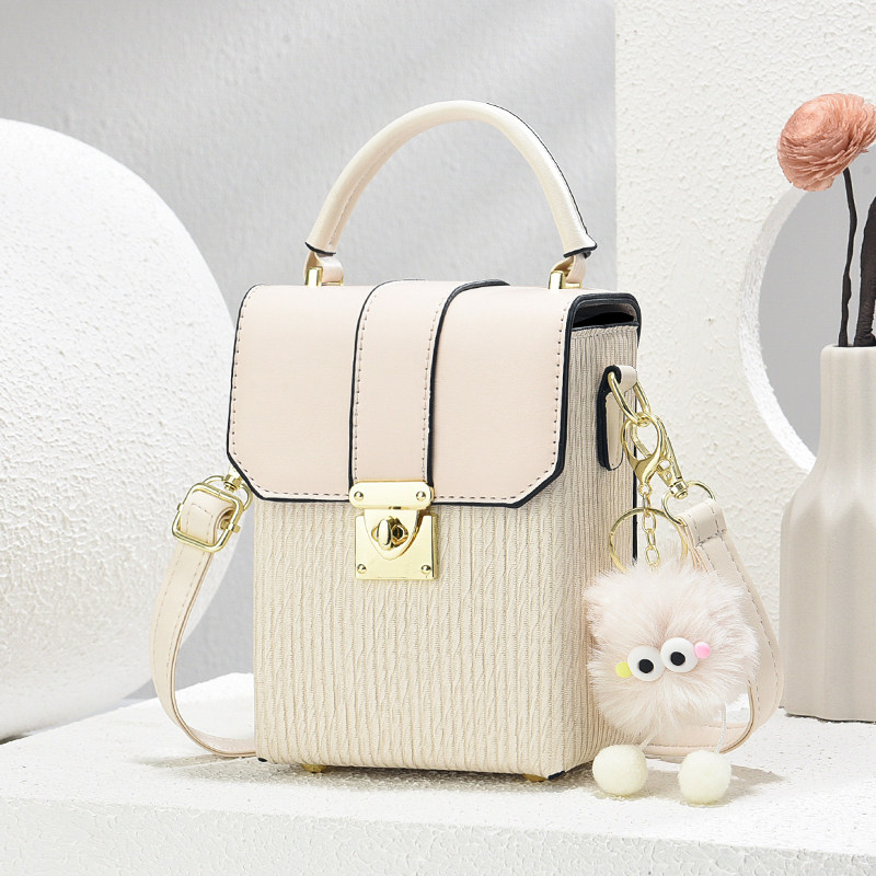 轻便休闲手机包女士斜挎手提2026夏季新款时尚简约百搭迷你小包包