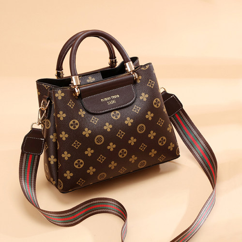 复古时尚手提水桶包百搭斜挎女包