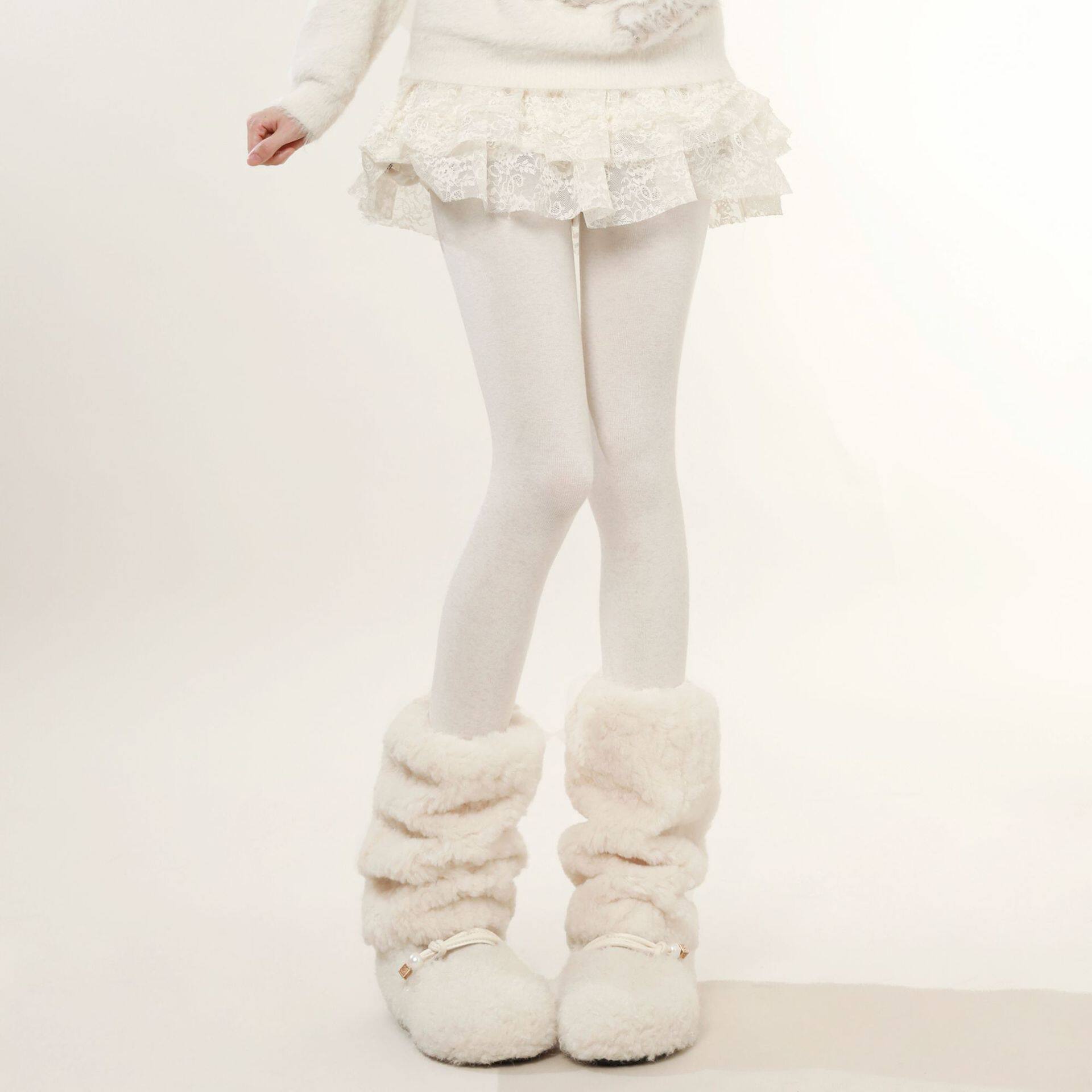 秋冬加厚羊羔毛袜套保暖外穿显瘦y2k辣妹毛毛腿套配雪地靴堆堆袜,女士内衣/男士内衣/家居服,短袜,淘宝优惠券,粉丝福利购,淘宝优惠卷