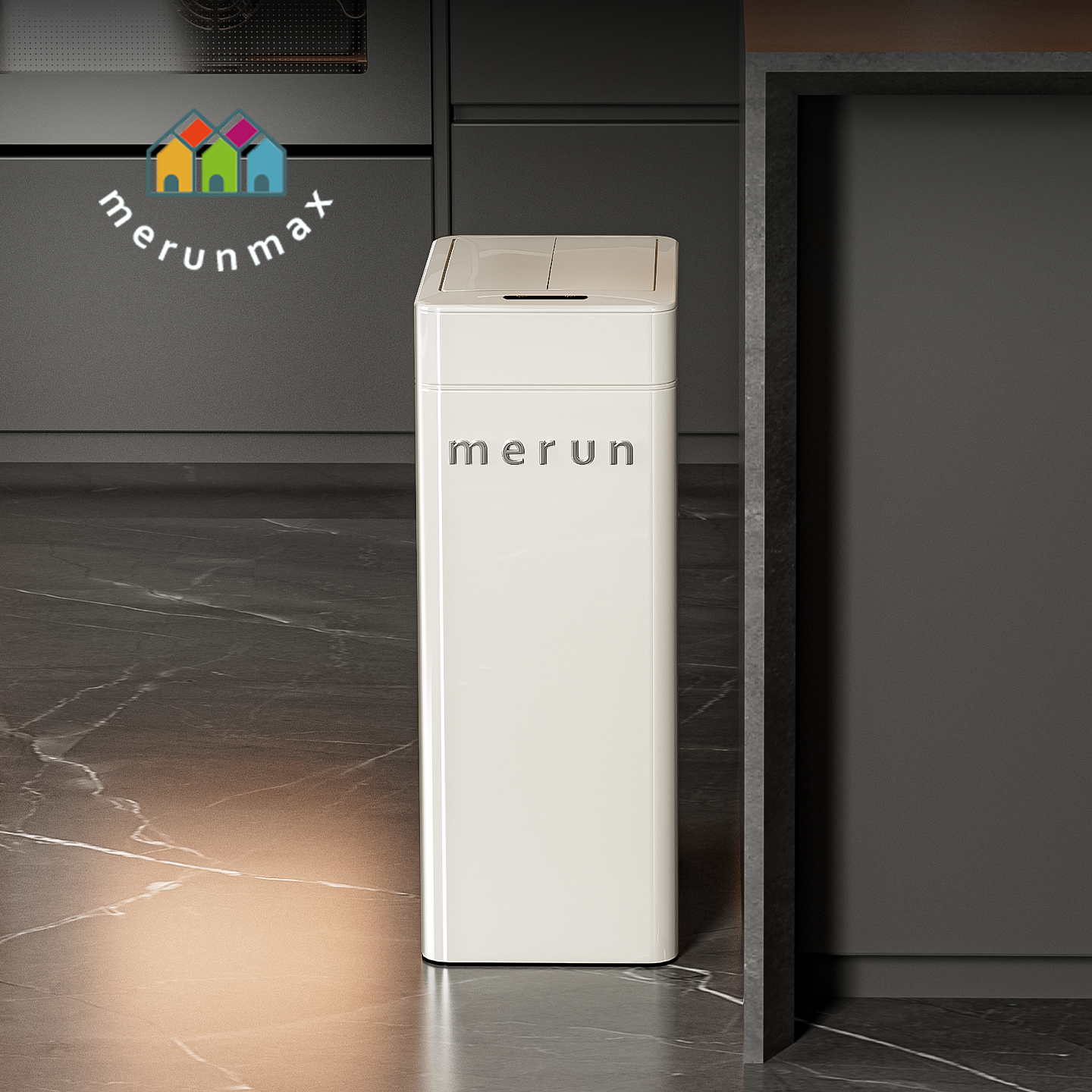 英国智能感应垃圾桶家用客厅轻奢厨房大号容量带盖高颜值2026新款