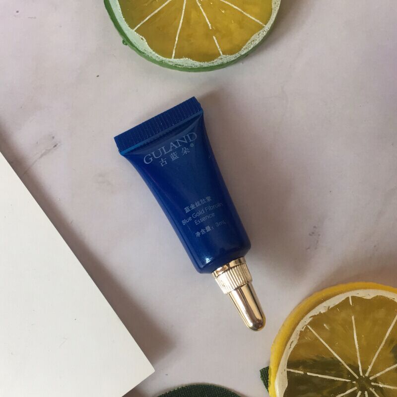 超划算古蓝朵专柜正品蓝金丝肽素3ml眼霜小样去干纹细纹精华10支