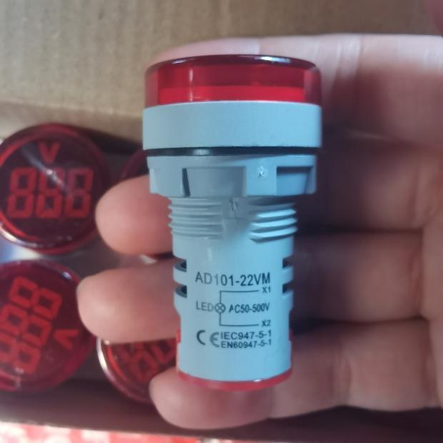 数显指示灯电压表AD101-22VM交流AD16-22DSV AC20-500V 开孔22MM