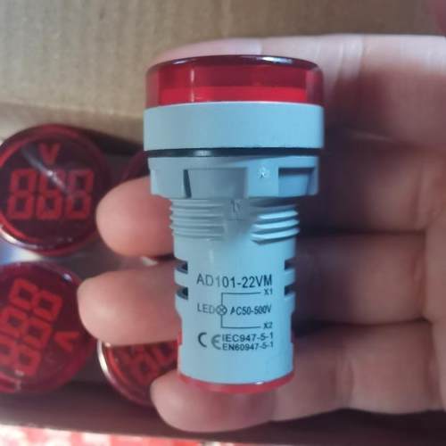数显指示灯电压表AD101-22VM交流AD16-22DSV AC20-500V 开孔22MM