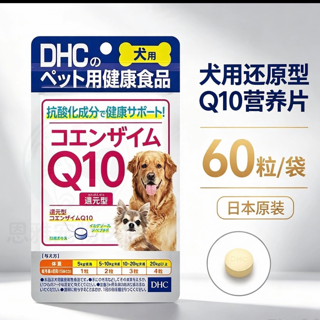 日本原装犬用辅酶q10营养片护心