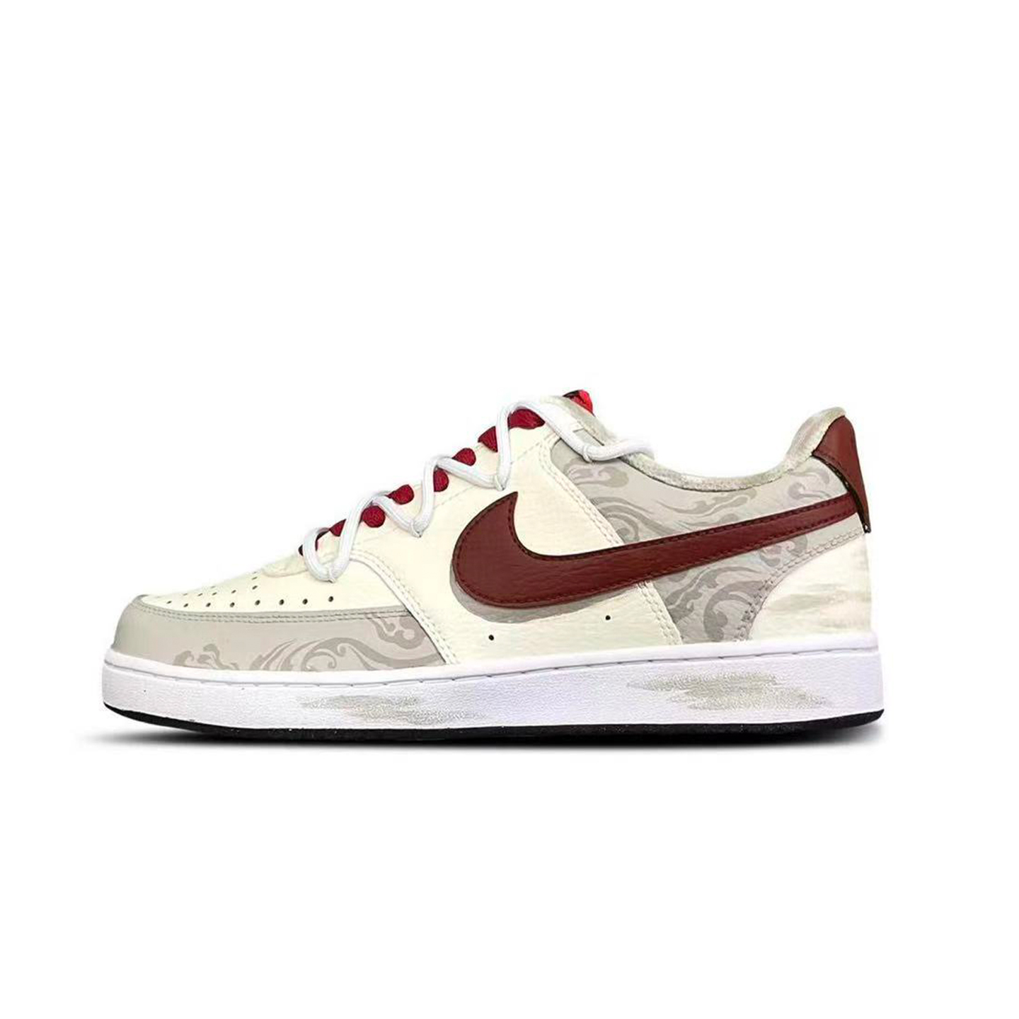 NIKE男子古风做旧祥云纹休闲板鞋