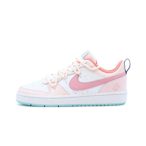 NIKE定制女款粉色手绘板鞋