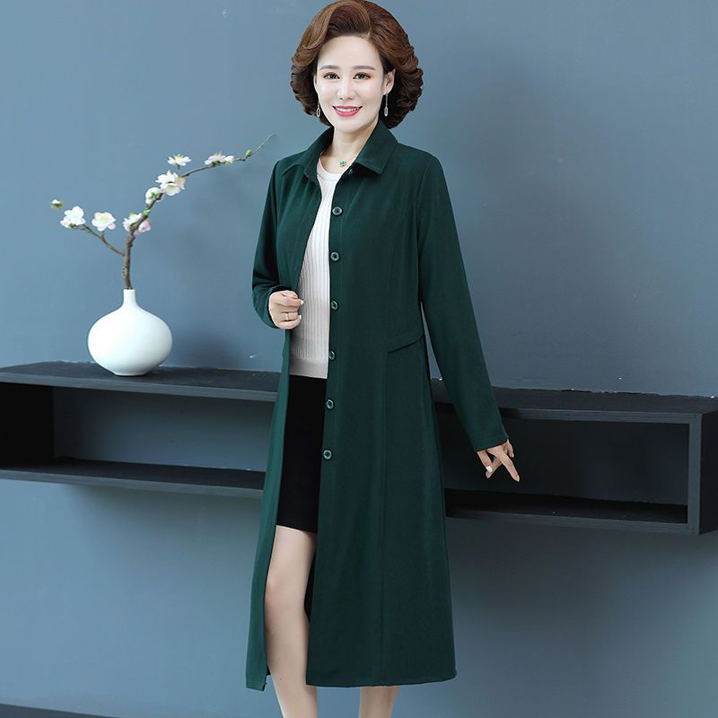 国庆节结婚妈妈礼服秋季风衣十月中老年女装