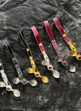 鑫缘女士合金材质藏式腰间藏族服装藏袍配饰腰链腰饰挂件配件