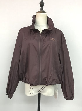 卡兰迪AW6081夏季2026新款时尚宽松立领拉链外套防晒服抽绳上衣女