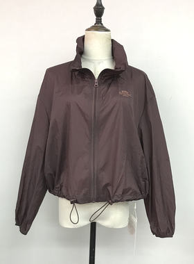 卡兰迪AW6081夏季2026新款时尚宽松立领拉链外套防晒服抽绳上衣女