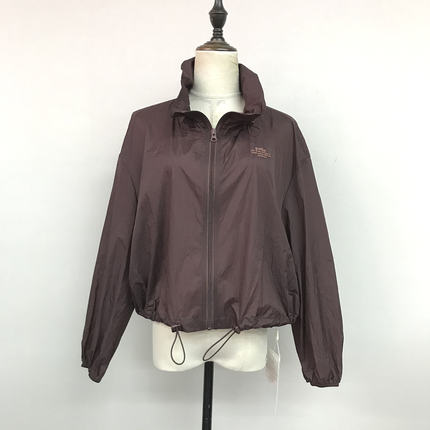 卡兰迪AW6081夏季2026新款时尚宽松立领拉链外套防晒服抽绳上衣女