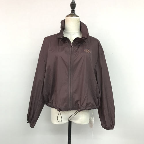 卡兰迪AW6081夏季2026新款时尚宽松立领拉链外套防晒服抽绳上衣女