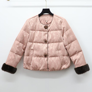 丽之依然8167冬季2025新款时尚新中式缇花国风白鸭绒羽绒服外套女