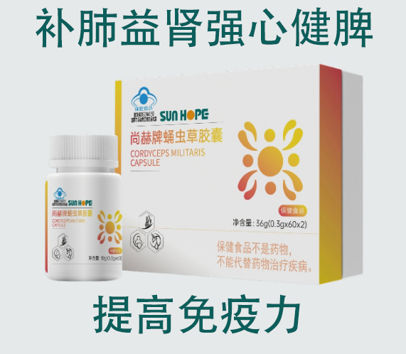 尚赫蛹虫䓍胶囊补心肺益肾气正品