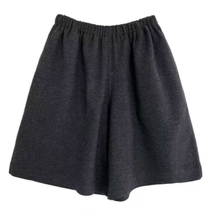 欧洲进口高克重羊毛五分裤 001M6399 440克 M码 非市场版