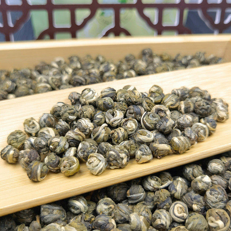 广西横县早春新茶茉莉浓香型花茶叶白龙珠组合型花茶500g散装香茶