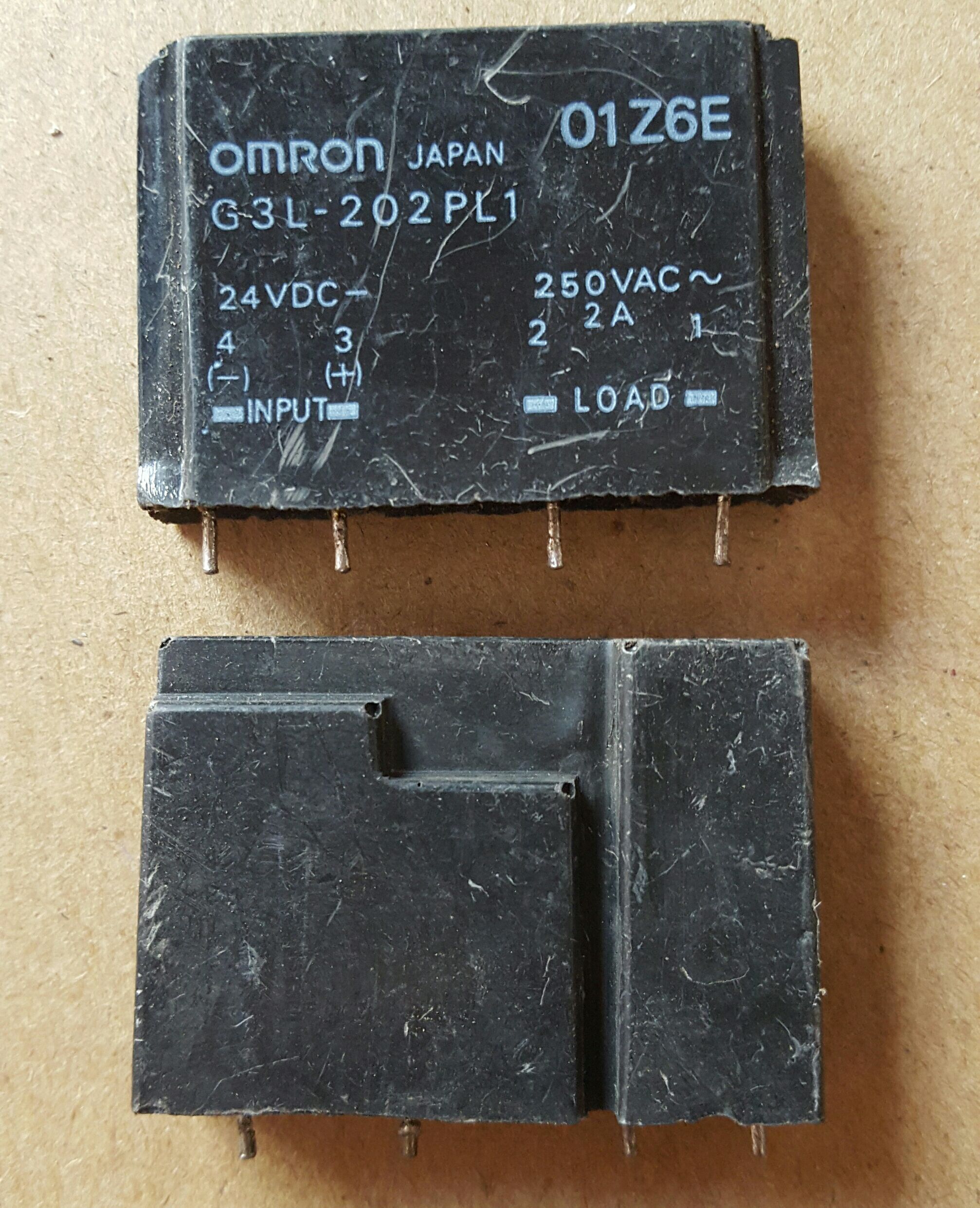 g3l-202pl124vdc固态继电器原装4脚现货拆机250vac2a