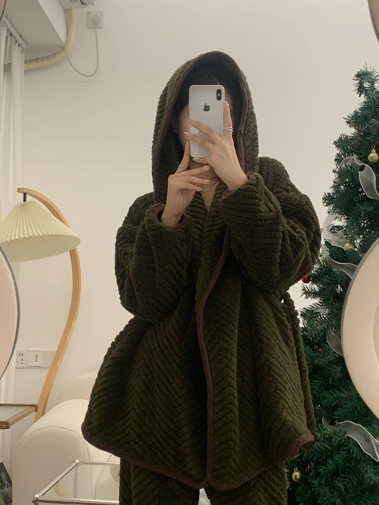 韩国睡衣女提花绒慵懒加厚