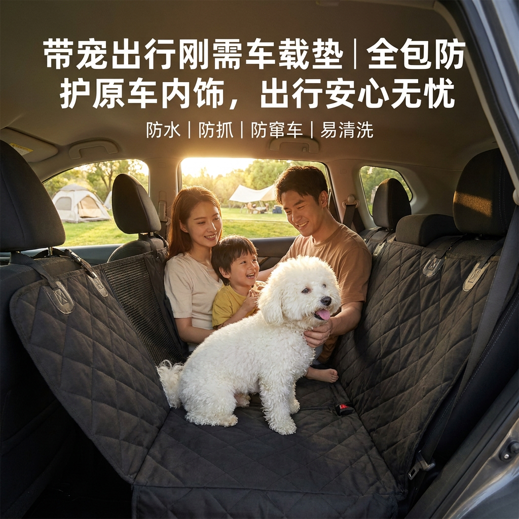 狗狗车载后座防水防脏坐垫
