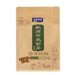 天美华乳酥油炒米奶茶内蒙古奶茶粉咸味早餐冲饮袋装包装400g送礼
