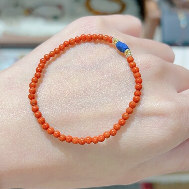 青金石小米珠本命年女款手链