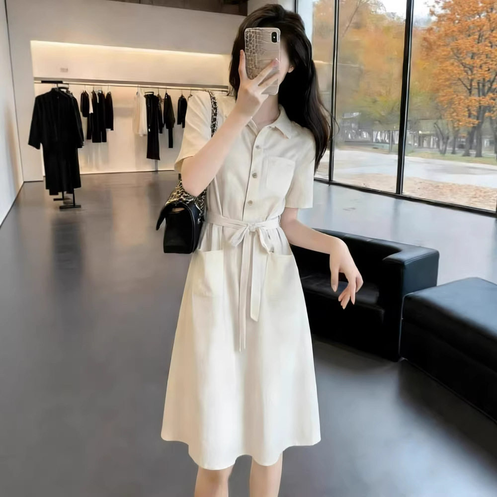 今年流行巨好看的绝美漂亮小裙子夏季2026新款气质收腰中长款裙子