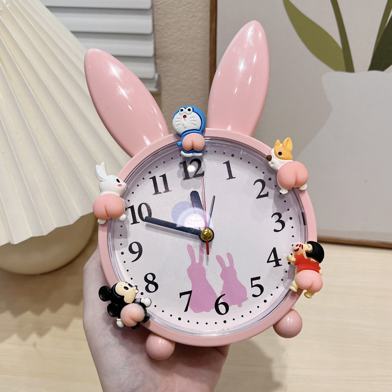 学生专用小闹钟儿童起床神器男孩女孩多功能学习时钟家用床头闹铃