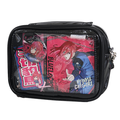 蓝果DIY痛包多功能大容量收纳包