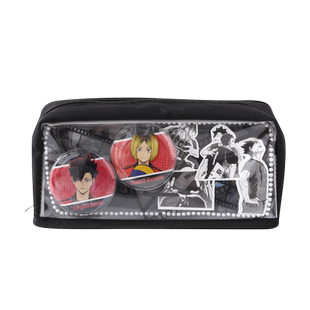 蓝果新款透明痛笔袋大容量小学生女生痛包吧唧可收纳2024款文具袋简约初中生高颜值ins风女孩款铅笔盒男孩款