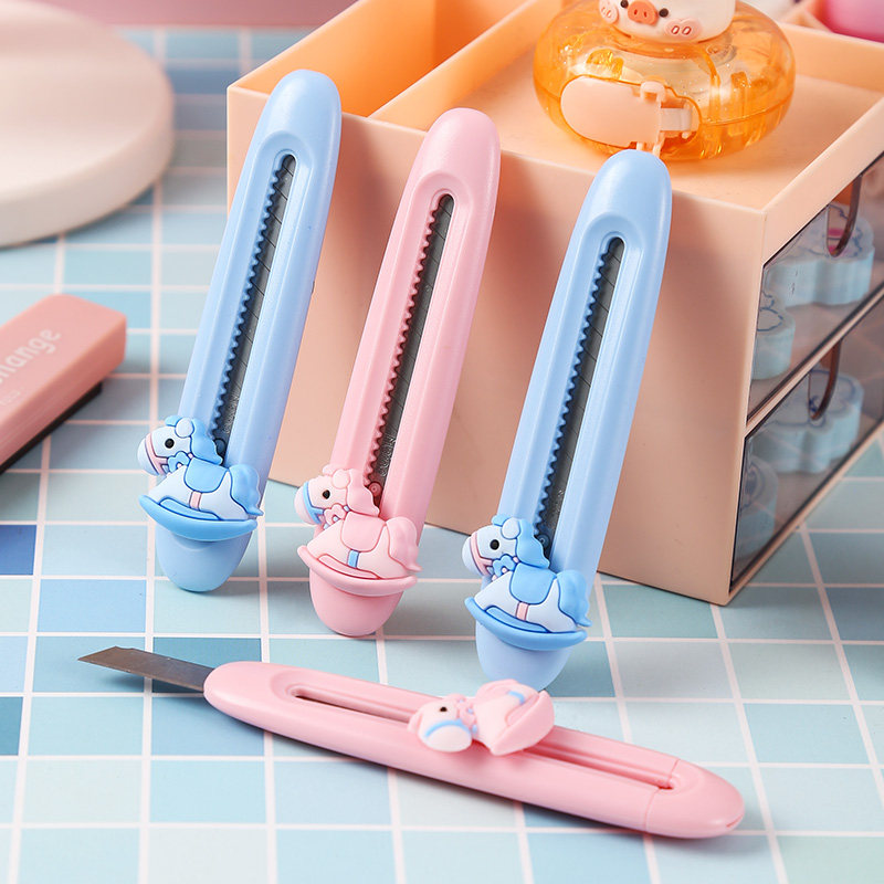 迷你随身美工刀带保护套学生手工壁纸刀拆快递文具裁纸剪纸diy手账