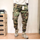 长裤 秋冬阿美咔叽迷彩工装 复古宽松多口袋纯棉束脚裤 男美式 男 裤