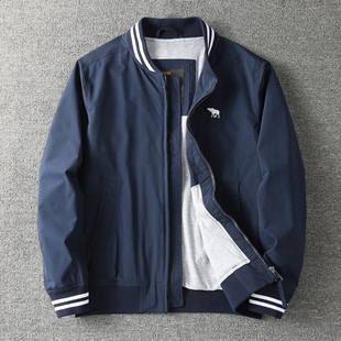 春秋棒球服外套男士防风防水运动服美式休闲百搭风衣夹克上衣男款