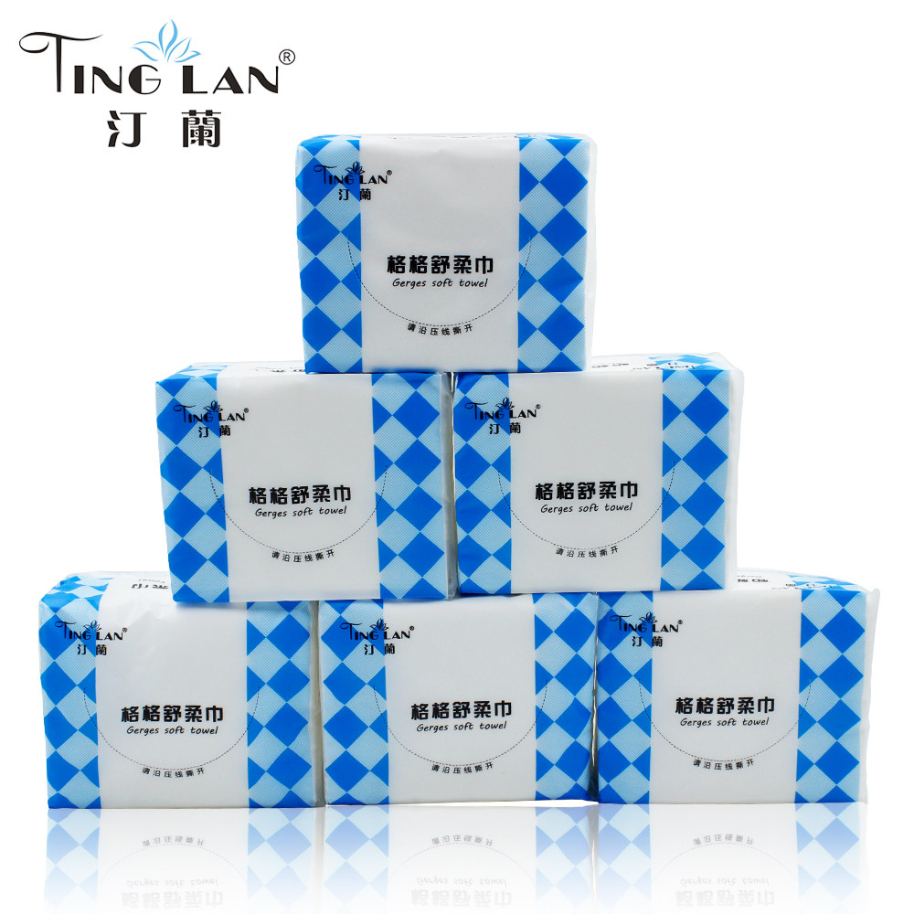 汀兰180片纯棉美容巾婴儿一次性洗脸方巾全棉洁面巾时代干湿纸巾