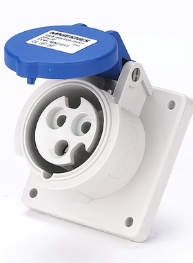 防水工业插头16A直座插座 IP44 3芯4芯5芯MN1331 MN1431 MN1531