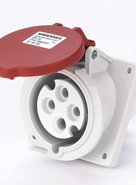 防水工业插头32A斜座插座 IP44 3芯 4芯 5芯MN3341 MN3441 MN3541