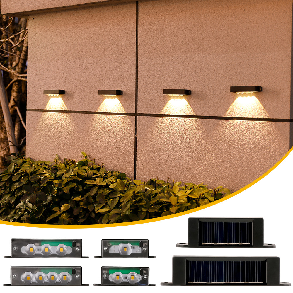 太阳能壁灯户外庭院灯防水洗墙灯别墅花园景观灯室外围墙面氛围灯