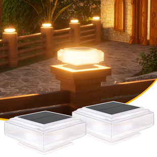 太阳能柱头灯LED室外家用装饰栏杆灯网红防水庭院别墅墙头庭院灯