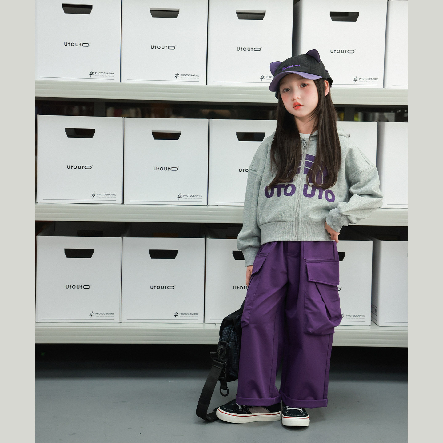 大耳象女童logo连帽卫衣外套口袋工装裤2026春季新款宝儿休闲套装,童装/婴儿装/亲子装,套装,淘宝优惠券,粉丝福利购,淘宝优惠卷