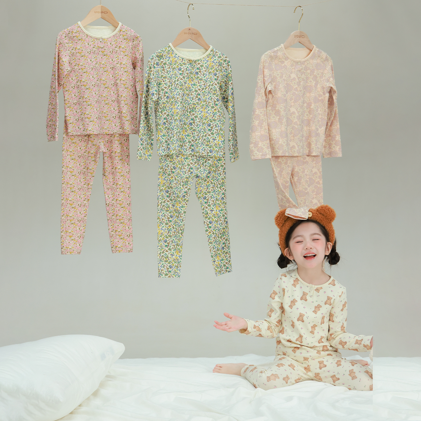 utouto冬季满印家居服套装