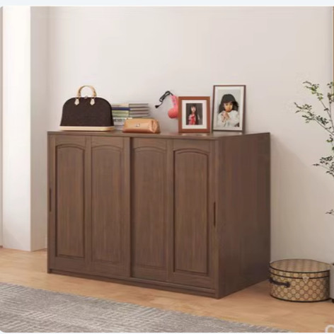 全实木小衣柜家用卧室小户型北欧现代橡木衣橱储物组合柜子