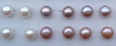 珍珠新货天然淡水耳钉近无暇软