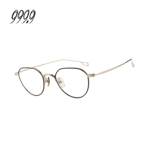 FOURNINES999.9梨形钛金眼镜框