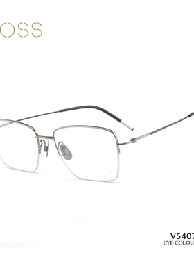 VOSS沃斯镜框日本大框近视眼镜架大脸方框商务超轻全框架V5407