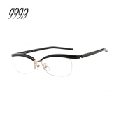 999.9眼镜框男日本手作钛金连眉线框光学眼镜架女M FOUR NINES