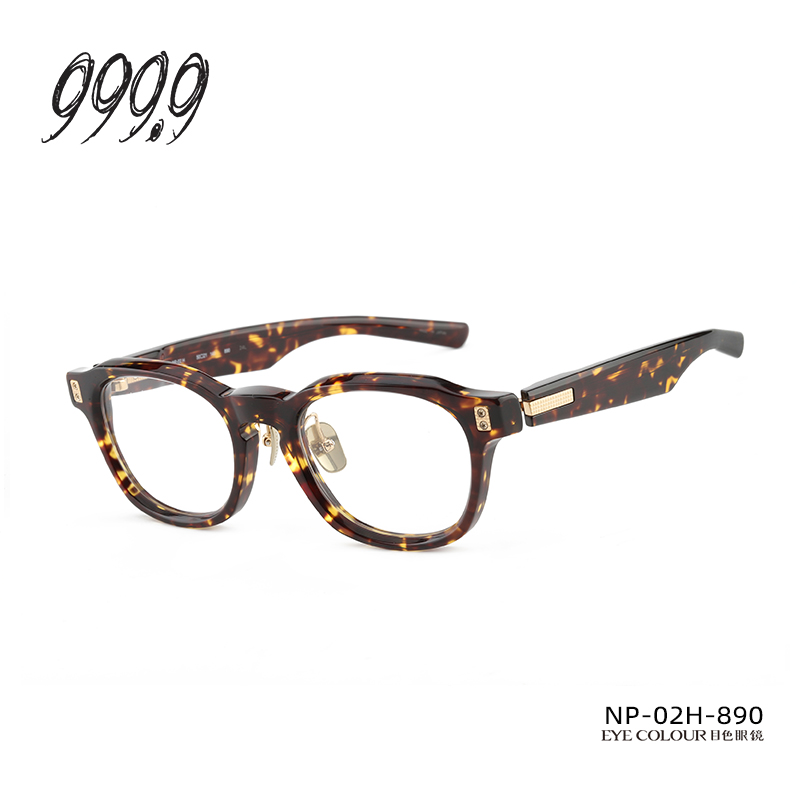 999.9眼镜框日本手作板材圆形全框复古镜架女可配近视镜男 NP-02H